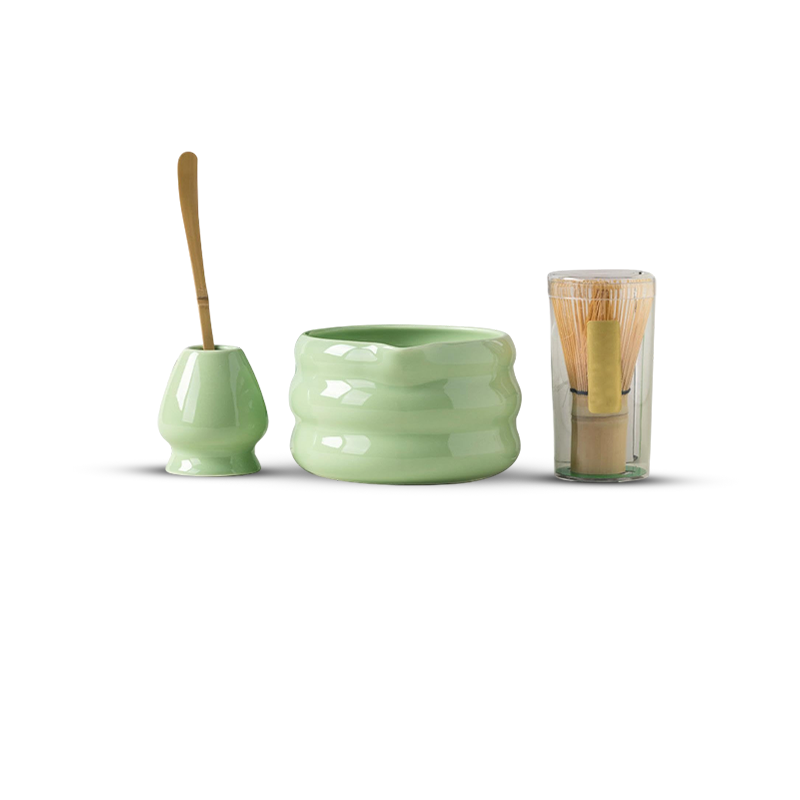 طقم ماتشا اللون الاخضر